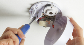 Installing Smoke Detector At Home